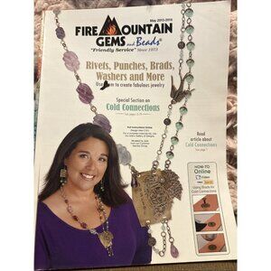 Fire Mountain Gems And Beads Magazine May 2015-2016 Rivets Punches Brads Washers